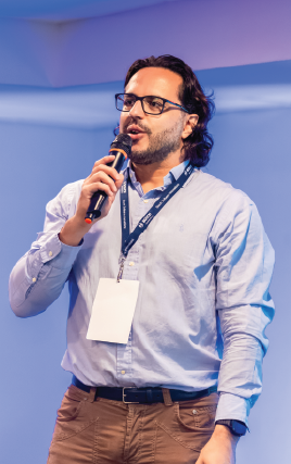 Speaker presenting